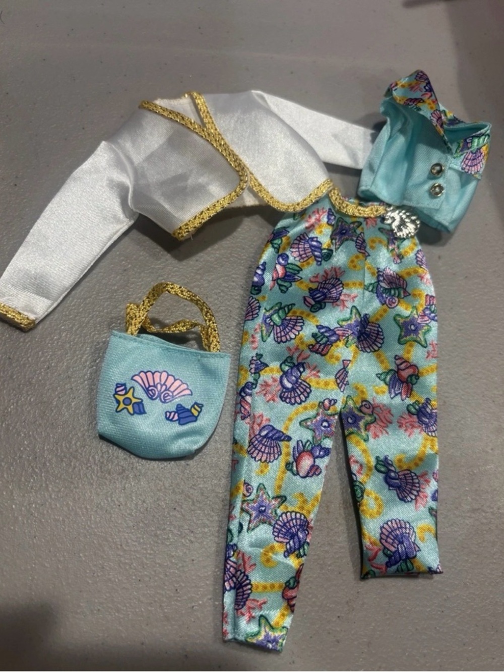 Vintage Fashion Avenue Outfit Barbie Seashell Outfit Mattel VG+